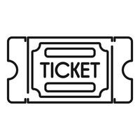 Ticket admit one showing entry pass icon vector