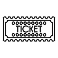 Ticket icon representing admission and entry to event vector