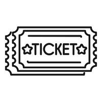 Ticket admit one icon showing entrance to event vector
