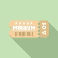 Museum ticket admit one with five star rating showing importance of culture vector