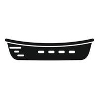 Empty rectangular plastic basket icon showing concept of storage vector