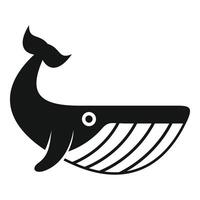 Big whale swimming up to the surface of the ocean vector