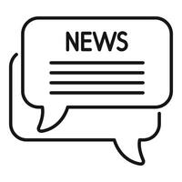 News speech bubble showing spreading information vector