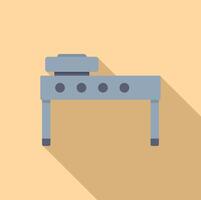 Factory conveyor belt manufacturing automation process illustration vector