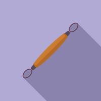 Loop tool being used for pottery making and sculpting vector