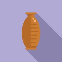 Ancient clay vase depicting measuring system from the past vector