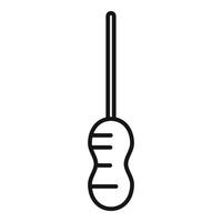 Peanut cleaning brush with long handle for easy scrubbing vector