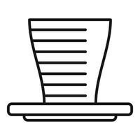 Modern electric paper shredder for office using for destroying documents vector