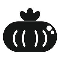 Fresh tomato icon showing healthy eating and gardening vector