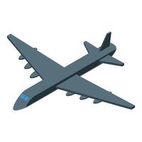 Modern military aircraft flying in the sky with swept wings vector