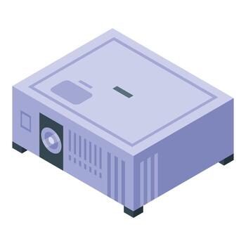 moderno proyector saliente imagen con alto calidad lente vector