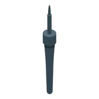 Electric soldering iron for circuit board repairing and component soldering vector