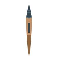 Isometric wood burning pen for pyrography art and craft projects vector