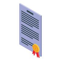 Official document is signed and confirmed vector