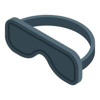 Sleep mask isometric icon representing resting and sleeping vector