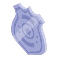 3d police badge representing law enforcement and security vector