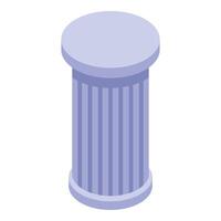 Ancient greek column standing tall representing history and culture vector