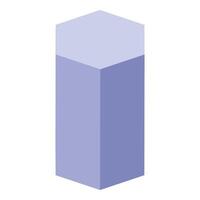 Light purple hexagonal podium presenting new product vector