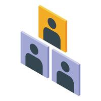 Concept of leadership, teamwork, hierarchy and management vector