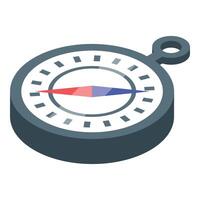 Compass is indicating the direction with its magnetic needle vector