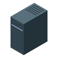 Big data server storing information with processor cooling system vector