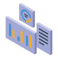 Marketing expert analyzing financial report with charts and graphs for successful business strategy vector