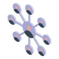 Network is connecting people with each other, business communication concept vector