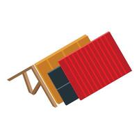 Building materials showing different layers of insulation for house construction vector