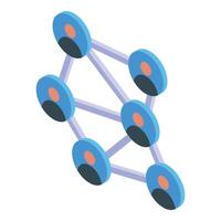 People connecting with each other forming a network vector