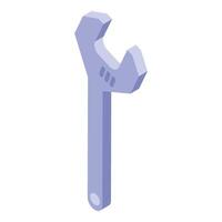 Adjustable wrench fixing building providing support isometric icon vector