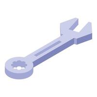 Isometric wrench fixing mechanical problem with tool vector