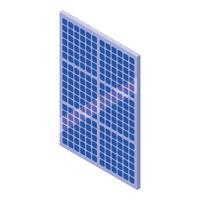 Solar panel converting sunlight into electricity renewable energy vector