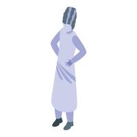 Professional chef wearing uniform standing with hands on hips vector