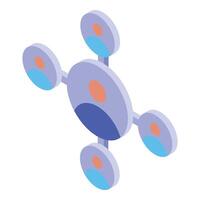 Network is connecting people with lines and circular avatars vector