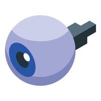 Bionic eye implant showing futuristic technology vector