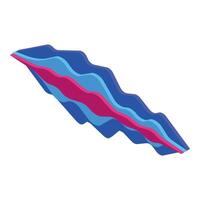 Abstract background with wavy shapes flowing in a rhythmic pattern vector