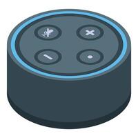Smart home device with voice control is streaming music vector