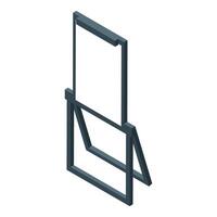 Empty rectangular blackboard for school or office isometric view vector