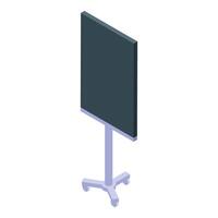 Blank interactive whiteboard for business conference room is standing vector