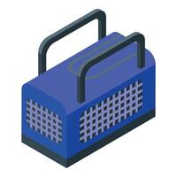 Portable power generator providing electricity during power outage vector