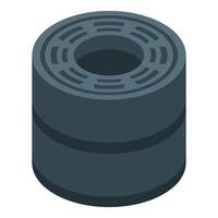 Car part cylinder object presenting modern vehicle service vector