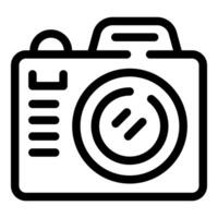 Digital camera icon representing photography and image capturing vector