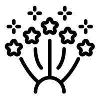 Firework exploding with stars and sparkles, celebrating special occasions with dazzling display vector