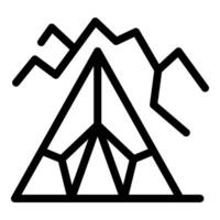 Iceberg floating with cracks showing on top vector