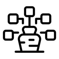 Data mining concept showing information being extracted from database vector