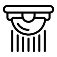 Motion sensor detecting presence with infrared light beam vector