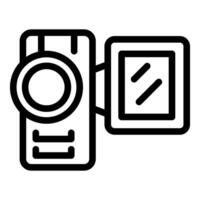 Digital camcorder recording device for capturing footage vector