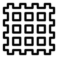Simple icon of a waffle iron making a tasty breakfast treat vector
