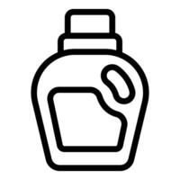 Simple icon of a bottle containing cleaning product, suitable for apps or websites vector
