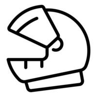 Open space suit helmet for exploring new planets and discovering alien life vector